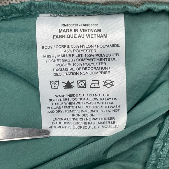 Nike Girls Teal Windbreaker Jacket w/ Mesh Lining & Back Swoosh – Youth M - Picture 9 of 14